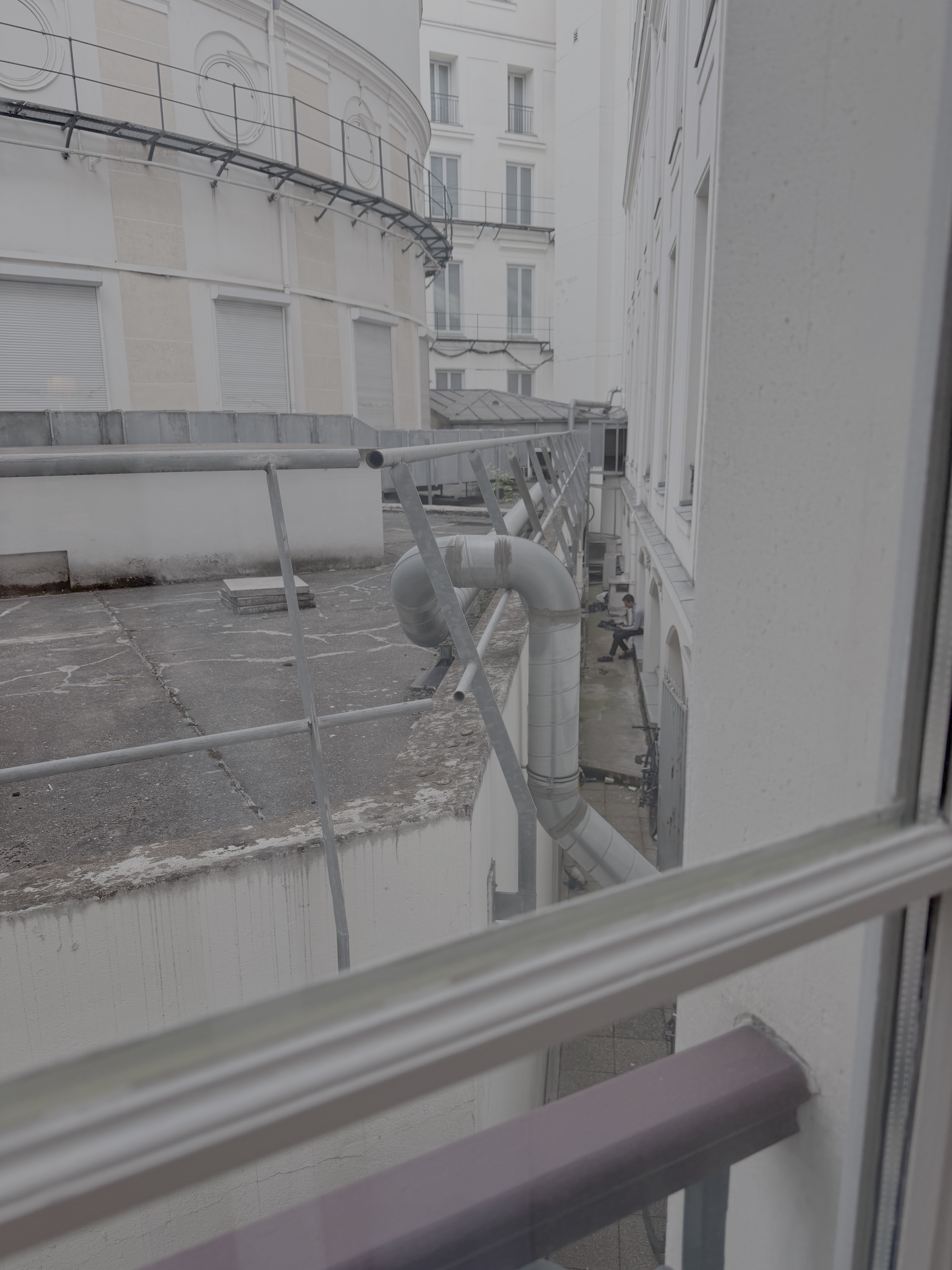 The view from my room at a Paris hotel that advertised a landmark view.