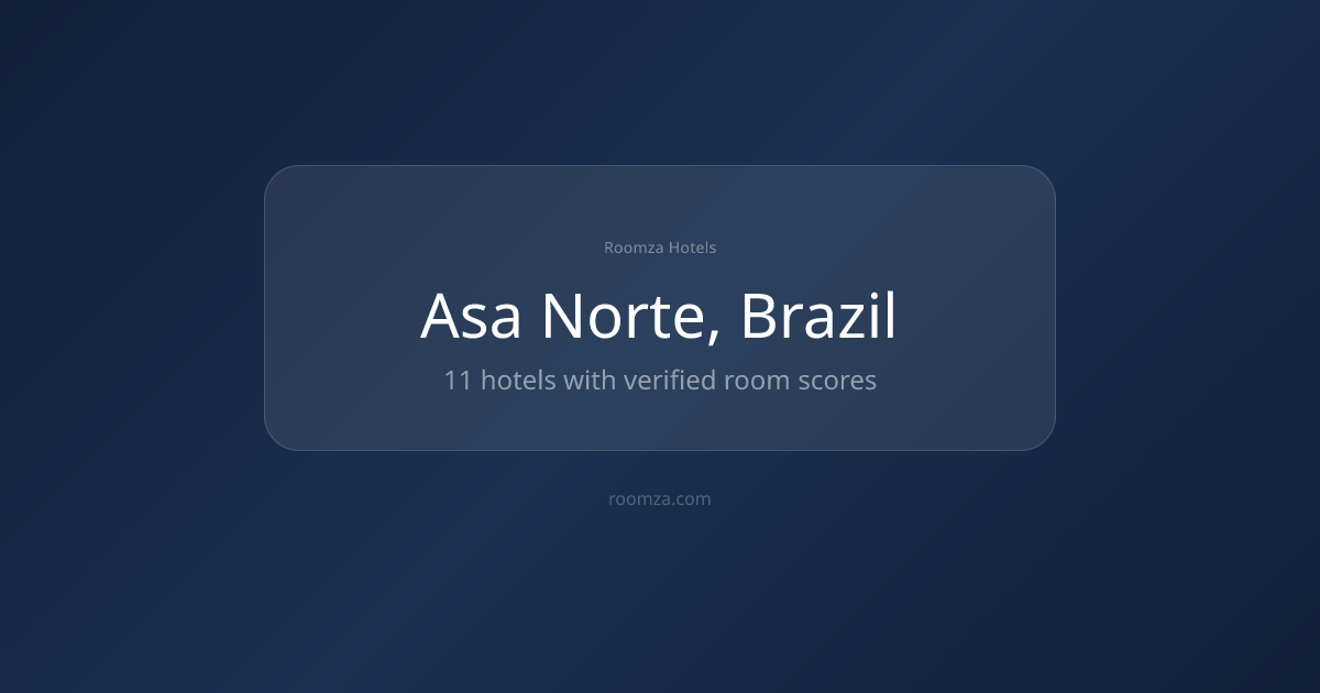Hotel Rooms in Asa Norte, Brazil: Verified Scores | Roomza